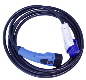 Bild von Type 3 Tesla charging cable - Single Phase - 32A