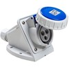 Bild von 16A blaue CEE-Wandsteckdose, 230V, Schutzart IP67