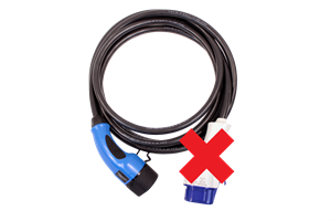 Bild von Type 3 to Type 2 cable conversion